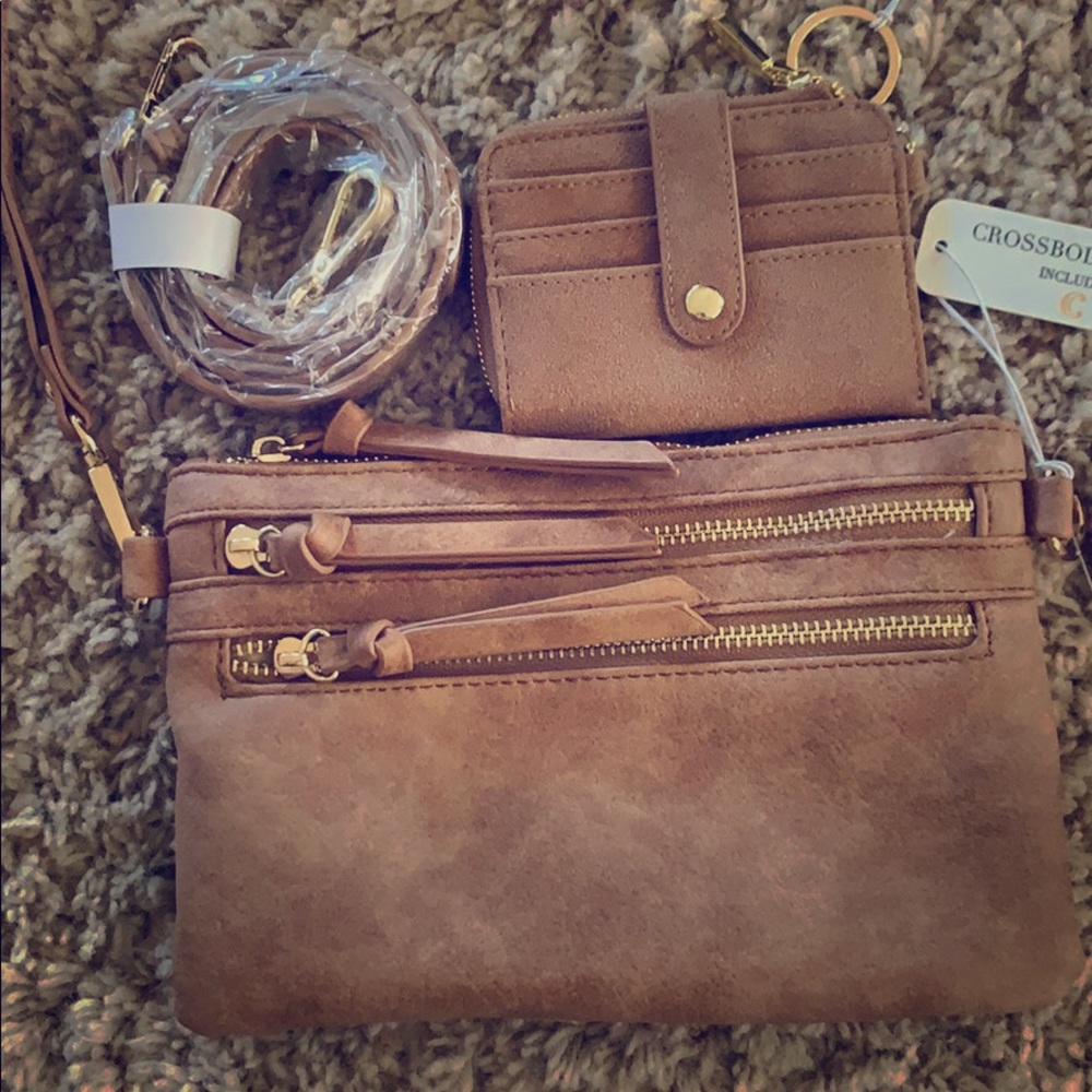 Charming Charlie clutch/purse & matching wallet